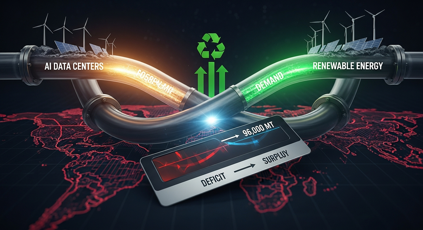 Global Refined Copper Market Shifts to 96,000-Ton Surplus in 2026, ICSG Reverses Earlier Deficit Forecast