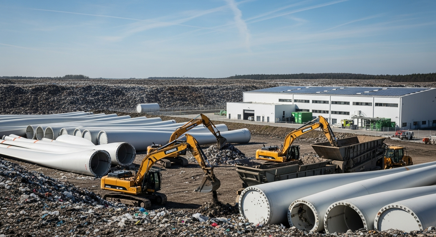 Your Green Energy's Ugly Truth: Why 50 Million Tons of Wind Blades Are Heading to Landfills